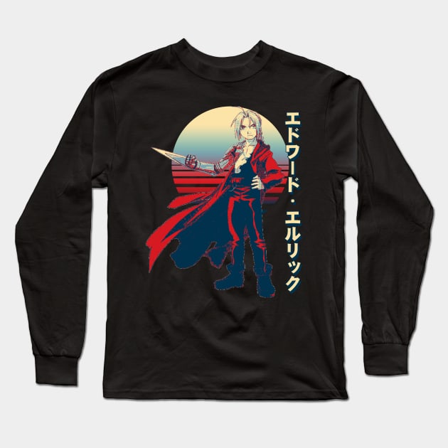 Edward Elric Long Sleeve T-Shirt by Retrostyle